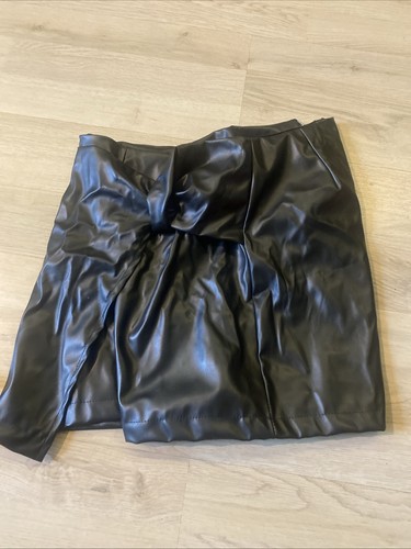 Lederrock skirt mit wickel - skirt,