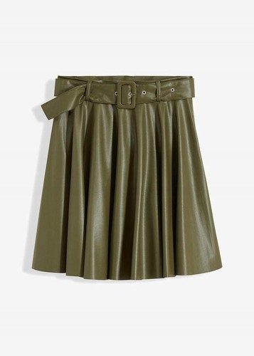 Neu lederimitat rock mit - lederimitat-rock,