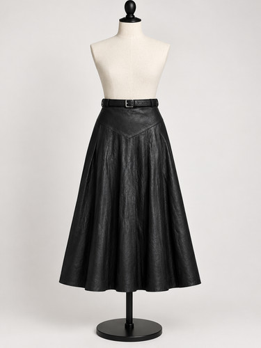 Langer rock schwarz aus - aus, dickem