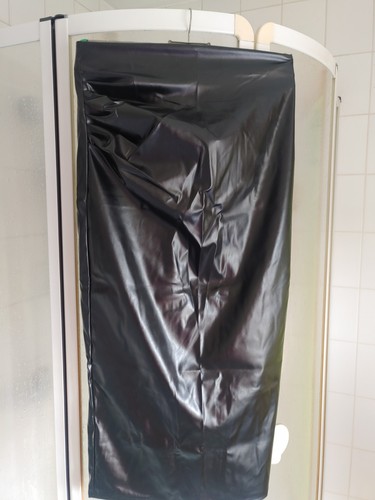 Kunstleder humpelrock schwarz - kunstleder,