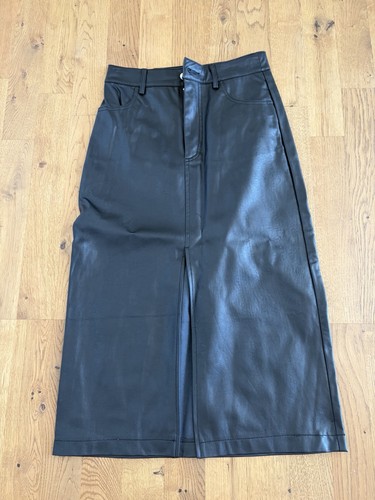 Fake lederrock midi skirt - fake,