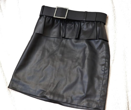 Schwarzer zara kunstleder - schwarzer,
